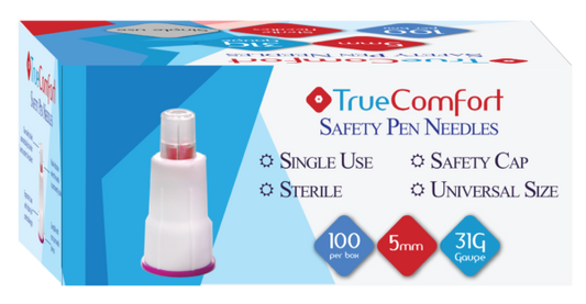 True Comfort Safety Pen Needle 5mm 31g