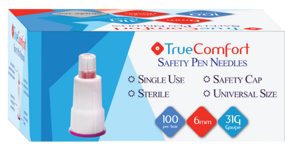 True Comfort Safety Pen Needle 6mm 31g