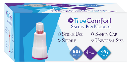 True Comfort Safety Pen Needle 4mm 32g