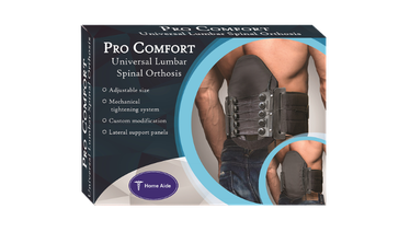 Pro Comfort Universal Lumbar Support for back pain relief and posture improvement. Adjustable and comfortable.
