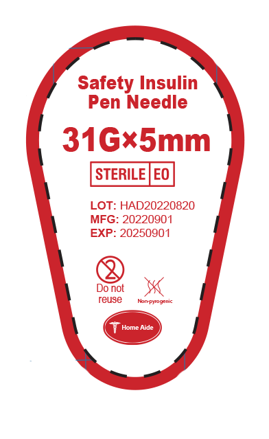 True Comfort Safety Pen Needle 5mm 31g
