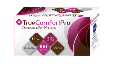 31G True Comfort Pro Pen Needles 6mm for precise insulin delivery and comfort.