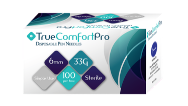 33G True Comfort Pro Pen Needles 6mm for precise insulin delivery and comfortable use.