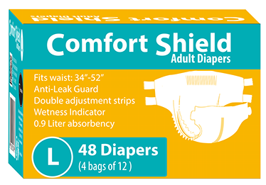 Comfort Shield Adult Diapers Large