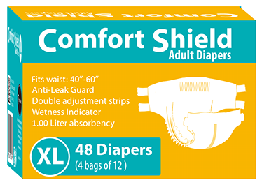 Comfort Shield Adult Diapers X-Large