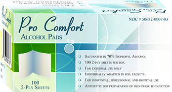 Pro Comfort Alcohol Pads